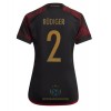 Maglia ufficiale Germania Antonio Rudiger 2 Trasferta Mondiali 2022 per Donna